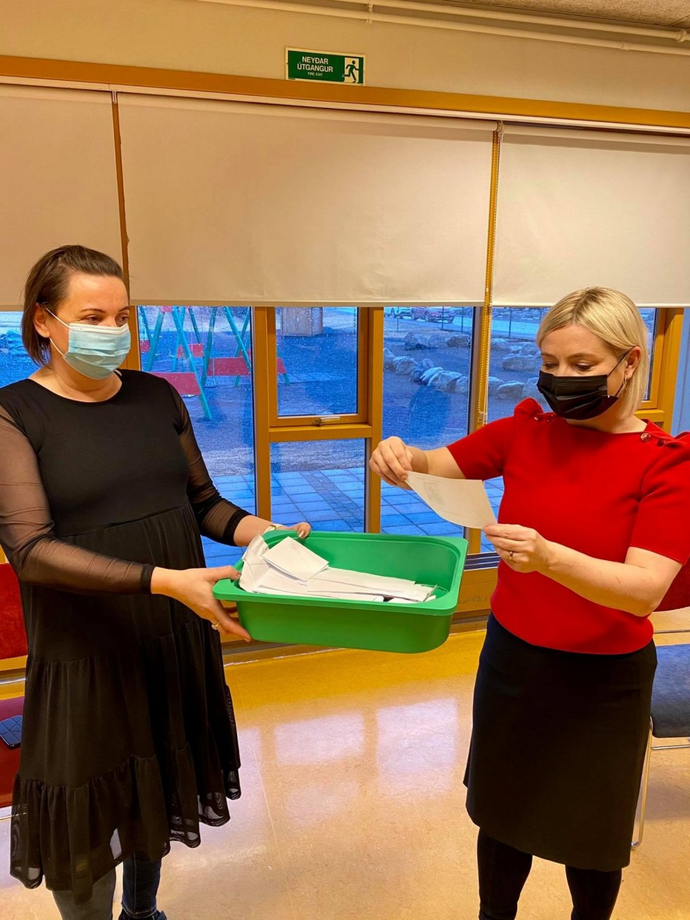 Sigurverarar í Legoþrautum í Hamarsskóla