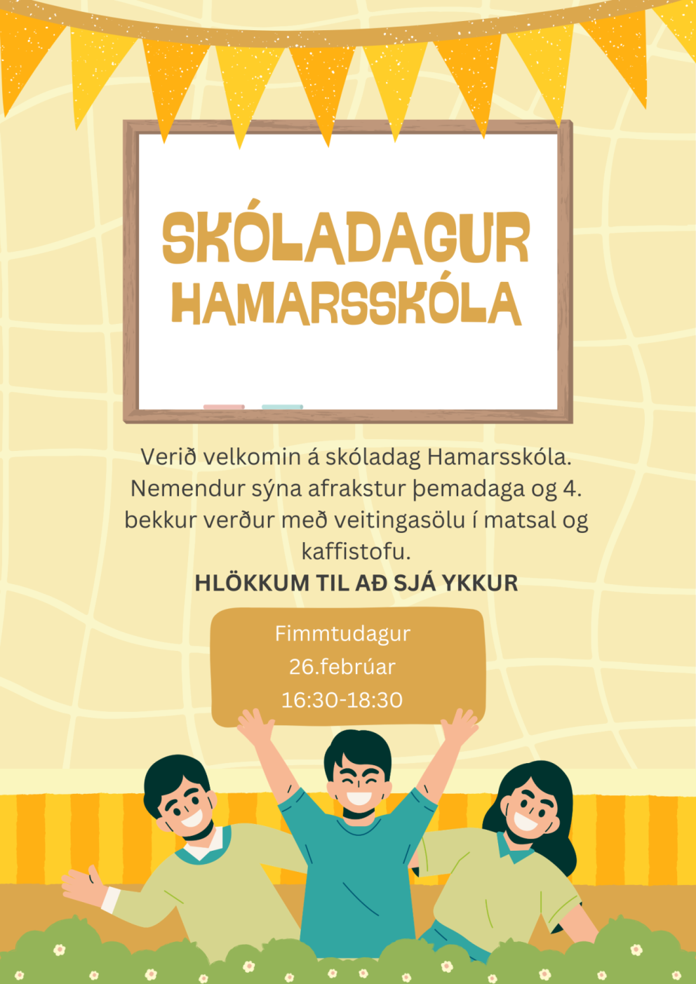 Þemadagar, námsmatsdagar og skóladagur Hamarsskóla