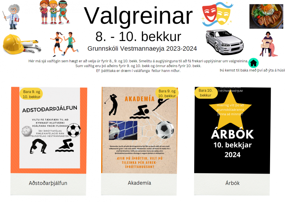 Val á unglingastigi