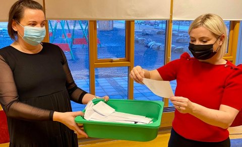 Sigurverarar í Legoþrautum í Hamarsskóla