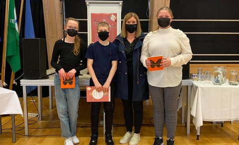 Magdalena, Heiðmar, Svanhvít deildarstjóri miðstigs og Sigrún Gígja.