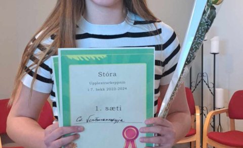Lena María sigurverari í stóru upplestrarkeppninni