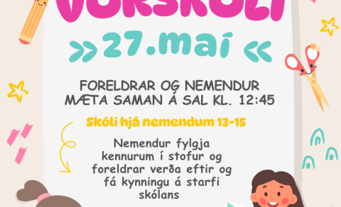 Vorskóli og foreldrafundur fyrir tilvonandi 1. bekk