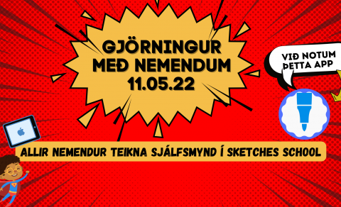 Fréttir af spjaldtölvuvæðingu - Tæknigjörningur með nemendum til að fagna 1:1 af tækjum