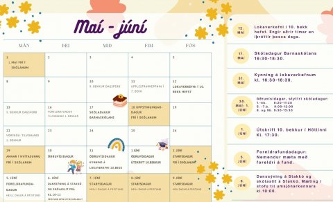 Síðustu dagar skólaársins