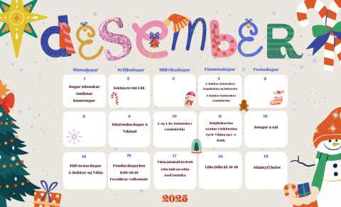 Desember í Hamarsskóla