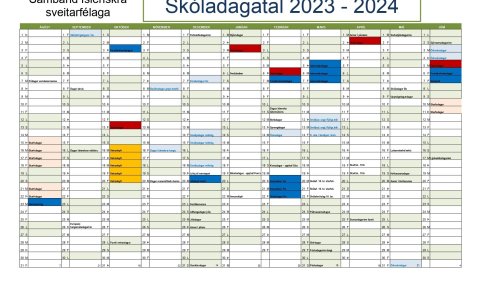 Breyting á skóladagatali